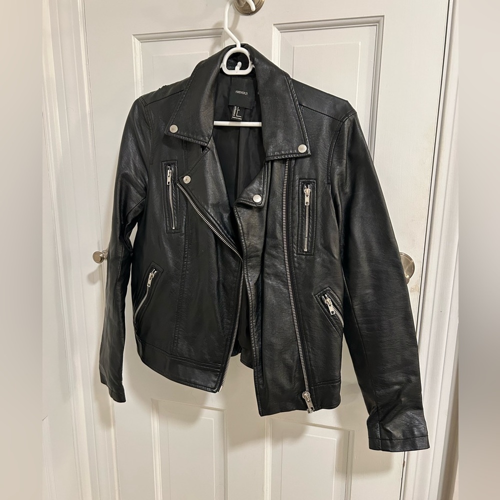 Forever 21 Black Faux Leather Jacket